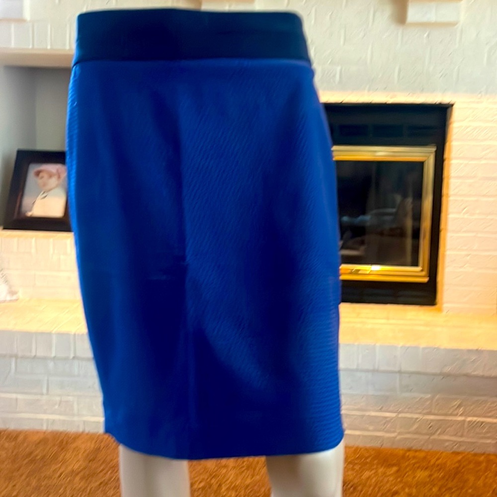 Blue and black design skirt size 2